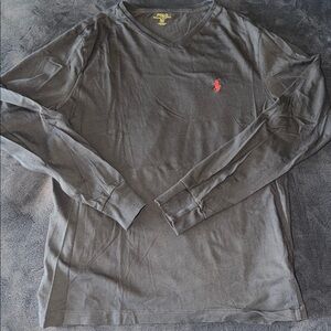 Polo by Ralph Lauren Gray Long Sleeve Tee